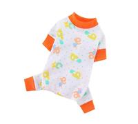 Generisch Soft Dog Pyjamas Made of Pure Cotton Dog Clothes Pet Jumpsuit Puppy Romper Daily Clothing for Dogs Dog Raincoat Test (H L)
