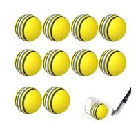 Generisch Soft Golf Balls for Practice | Pack of 10 Exercise Balls | Warming Equipment for Junior Beginners in the Garden