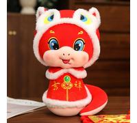 Generisch Soft Rag Dolls The Year of the auspicious thing Doll Annual Meeting Decoration of Animal Doll Pram Buggy (B, 23 cm)