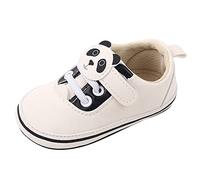 Generisch Soft Sole Cartoon Panda Lace-Up Shoes for Infants Toddlers Comfortable Casual Shoes with Princess Design Ideal for Spring, black, 5 UK Child