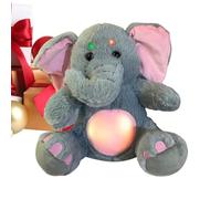 Generisch Soft Toy Elephant - LED Light Elephant Cute with LED Light Toy - Cuddly Toy Night Light Soft Toy | For Children and Adults Girls Living Room Bedroom Office Car