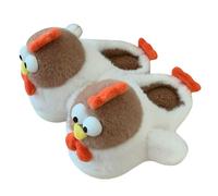 Generisch Soft women's slippers with hedgehog design for cold winter days, cuddly warm for non-slip sole, easy-care slippers