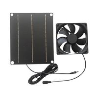 Generisch Solar Fan for Chicken Coop 30W Wall Mounted Weatherproof Quiet