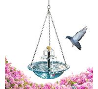 Generisch Solar Powered Bird Bath with Cascade Function, Hanging Bird Bath as Garden Decoration, Bird Bath Attracts Wild Birds into the Garden, for Patio, Balcony, Yard, Bird Watcher