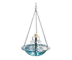 Generisch Solar Powered Bird Bath with Cascade Function, Hanging Garden Water Fountain for Birds, Bird Bath Attracts Wild Birds into the Garden, for Patio, Balcony, Yard, Bird Watcher