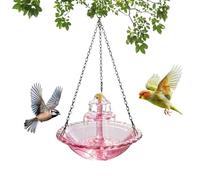 Generisch Solar-Powered Bird Bath with Cascade Function, Hanging Outdoor Drinking Trough with Fountain, Bird Bath Attracts Wild Birds into the Garden | for Bird Watchers Balcony