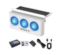 Generisch Solar Window Ventilation Device, 3 Sockets, Solar Powered Fan - Window Fan for Vehicles, for SUV, Truck, Motorhome, Van, Long Distance & Everyday Driving