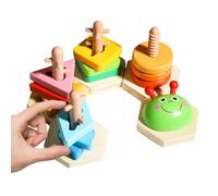 Generisch Sorting and Stacking Toy - Colour Stacking Toy for Sensory Perception and Early Education at Home and On the Go