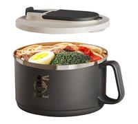 Generisch Soup Bowl, 1650 ml with Foldable Cutlery and Overheating Protection, Large Storage Container Food Container - For Home, Home, Office, Hotel, Travel, Picnic, School