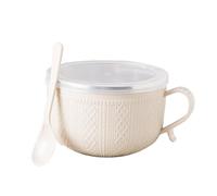 Generisch Soup Cups with Handles, 740 ml Mug with Lid, Large Soup Cup for Meals, for On the Go, Tea, Cafe, Oatmeal, Lunch, Noodles and Sandwich