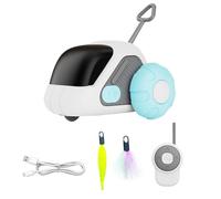 Generisch Souris Télécommandée Chat - Jouet Interactif Robotique | 3.31 Pouces Appareil Exercice De Chasse | Souris Électronique Rechargeable USB, Pack Complet, Expérience De Jeu Réaliste Et Amusante