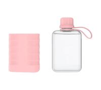 Generisch Space-saving water bottle - robust housing | flat water bottles for travel - flat water bottle shockproof travel ring bottle on the go handbag backpack commuting fitness gym cycling