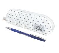 Generisch Spacious Padded Retro Fairy Tale Cute Design, White, See | Stylish student accessory, large pen box, useful organisation tool, accessories for teenagers, girls and travel