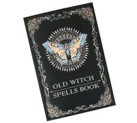 Generisch Spell Book For Witches - Antique Paper Notebook Real Spells | Witch Supplies, Halloween Decoration, Vintage Journal, Grimoire, Pagan Shadow Altar, Ritual, M