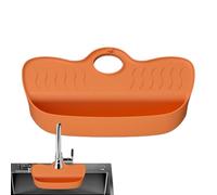 Generisch Splash guard for sink and sink, quick-drying drip tray, splash guard barrier with tilt design on the tap, for household soap dish, rubbish corners, sponges, brushes