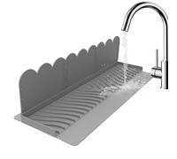 Generisch Splash guard for the kitchen sink, silicone, dishwasher safe, splash guard for the sink on the kitchen island, for private home, rented apartment, student dorm and hotel