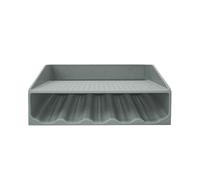 Generisch Sponge Holder for Kitchen Sink, Washing Up Sponge Holder for Worktop with Draining Compartment, Non-Slip with Draining Compartment for Bathroom, Corner Cabinet, Shower, Worktop