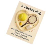 Generisch Sports Hug, Encouragement Keepsake for the Bag, Motivational Card for Sports Fans, for Players, Athletes, Fans, Collectors, Training, Game Days, Training Camp, Tournaments, Travel, Birthday
