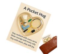 Generisch Sports Hug, Motivational Keepsake for the Bag - Motivational Card for Sports Fans | For Players Athletes Fans Collectors Training Game Days Training Camp Tournaments Travel Birthday Parties