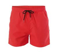 Generisch Sports Net Beach Short Dry Speed with Inner Casual Trousers Men's Shorts for Men Swimming Trunks Neon Colours, red, S