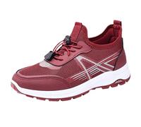 Generisch Sports Shoes Men's Campus: Jogging Shoes with Screw Lock Trainers Soft Sole Walking Shoes Non-Slip Training Shoes Cushioning Outdoor Shoes Classic Breathable Fitness Shoes, Red 4, 7 UK