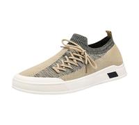 Generisch Sports Shoes Men's Slip-On Trainers Mesh Running Shoes Breathable Skateboard Shoes Comfortable Trainers White Sole Jogging Shoes Lightweight Walking Shoes Trend Street Shoes Fashionable