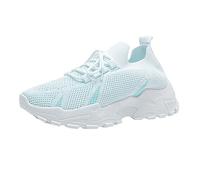 Generisch Sports Shoes Women's Trainers Summer Mesh Breathable Jogging Shoes Trendy Non-Slip Soft Sole Cushioning Walking Shoes Outdoor Running Workout Walking Shoes with Laces, 35-42 EU, N A, 5 UK