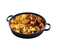 Generisch Square Griddle Pan - Granite Coated Frying Pan Black Non-Stick Cookware | Safe Steak Griddle for All Stove Tops for Kitchen, Camping, Outdoor Use