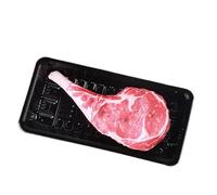 Generisch Squeaky Chew Toy for Dogs, Dog Teeth Cleaning Toy, Puppy Squeaky Toys with Steak Shape, Hard Bite Resistant Pet Fetch Toy for Medium and Large Puppies