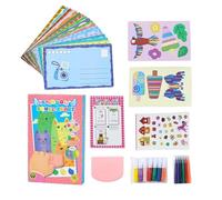 Generisch Squeegee Painting Set for Creative Squeegee Technique - Arts and Crafts Projects, Children's Painting Set, For And Girls To Promote Development In School In The Classroom, Birthday Parties