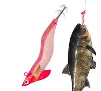 Generisch Squid Jigs | Realistic Glow in the Dark - Luminous Squid Jig - for Beginners and Enthusiasts when Traveling in Freshwater, Rivers, Lakes, Ponds, Streams, Jigs