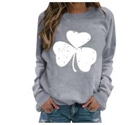 Generisch St. Patrick's Day Crew Neck Sports Jumper Women's Without, gray, L