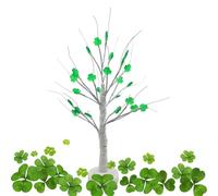 Generisch St Patrick's Day Decoration - St Patricks Day LED | Battery Operated Table Lamp, Festive Irish Decoration, Lighted Artificial Plant for Bedroom, Living Room