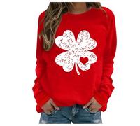 Generisch St Patrick's Day Hawaii Crew Neck Sweatshirt Hoodie, red, L