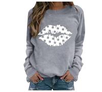 Generisch St Patrick's Day Women's Fine Knit Crew Neck Sweatshirt, gray, M