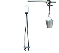 Generisch Stable Bucket Mounting Strap | Non-Slip, Easy to Assemble, Galvanised Alloy Horse Bucket Hanger | for Shelter Willow Trailers Saddle Chamber Hay Net