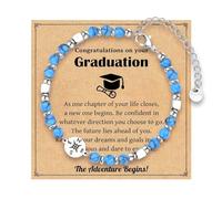 Generisch Stackable Pearl 4 Natural Rings bracelet for girls and women, high school and university class inspirational graduation gifts 2024 Valentine Magnetic Jewelry Choice Jewelry, one size, Zinc