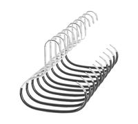 Generisch Stahlerner Hat Hanger, Space-Saving Multifunctional Hooks, Pack of 10, Wardrobe Storage Rack for Scarf, Belt & Hat, Storage for Ties, Belts, Tops, Clothes, Bras and
