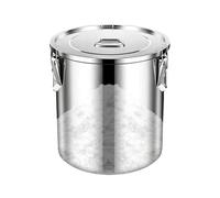 Generisch Stainless Steel Food Container - 12 Litre Airtight Storage Container with Lid, Coffee Storage Jar for Kitchen Storage Cabinet Baking Cereals Biscuits Snacks Coffee Beans Oil Milk