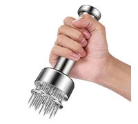Generisch Stainless Steel Meat Tenderiser Manual Steak Skewer Tool, Manual Meat Tenderiser with 21 Needles, for Steaks Poultry and Pork for Tenderising in the Kitchen
