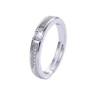 Generisch Stamp Rings Wedding Couple Ring Opening Ring Wedding Ring Simulation Wedding Ring Male and Female Rings Clasp, A, Aluminium alloy, No Gemstone