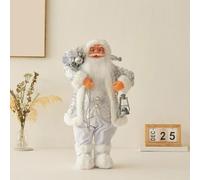 Generisch Standing Santa Claus Decorative Figure, Realistic Santa Claus Figures, Animated for Table Top, Figure, Ornaments, Christmas Party (E2)