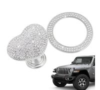 Generisch Start-stop ring for vehicle, rhinestone car interior decoration accessories, start stop cover, for car, saloon, motorhome, truck, ATV and other matching vehicle models
