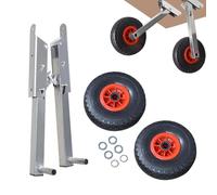 Generisch Starting Wheels for Boats, Removable Starting Wheels - Launch Wheels Foldable Outboard Motorcycles, Foldable Outboard Motorcycles, Starting Wheels, Removable Starter Wheel for Inflatable