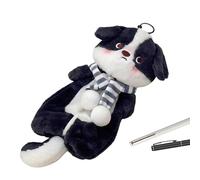 Generisch Stationery, Large Volume Stationery Storage Bag, Plush Animal Pencil Case, for School, University, Teaching, Travel, Office, Eraser, Ruler, Marker, Lipsticks, Earphones, , Siehe