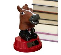 Generisch Statuette Car | 10 x 5.5 cm Ornamento Solar Oscillante - Figurina Cavallo Con Dettagli Oscillanti Decorazione Per Cruscotto Car, per Veicoli SUV Camion Ufficio Casa Festa