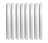 Generisch Steamer Adapter Strip, Pack of 8 Stainless Steel Dividers 30 cm, Gastro Separator Rods for Buffet, Kitchen and Catering, Robust, Easy to Clean, Full and Partial Pans