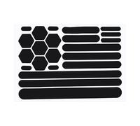 Generisch Sticker for motorcycle helmets, reflective stickers for helmets, dustproof reflectors for safety at night, washable, self-adhesive for helmets and bicycles