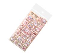 Generisch Stickers 3D, DIY Fun Reusable Cartoon Animals, Reusable Felt Stickers for Crafts | For Home Classroom Craft Diary Planner Journal Mobile Phone Students Children