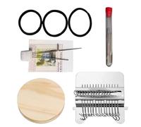 Generisch Stopfloom Set, Wood Weaving Repair Quick Complete Set - Socks Darning Set with Weaving Machine, for Socks, Clothing, Jeans, Sewing, Handmade, Beginners, Women, Mothers